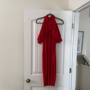 Missguided Red Asymmetrical Dress